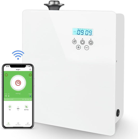 Commercial Smart Scent Air Machine, Waterless Condensation Nebulization, 3000m³ Coverage of Fragrance, 1000ML Aromatherapy Diffuser, Bluetooth App Control, for Essential Oils for Room
