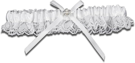 Bride Wedding Garter,Garters Bowknot Stretch,Leg Garter,Women's Lace Garter Belt,Leg Suspender,for Bride Body Accessory,Wedding Day,Party Wear,Clothing Accessories