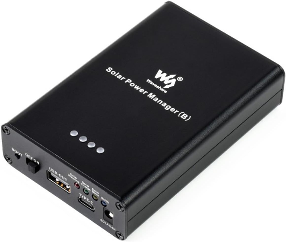 TUOPUONE Solar Power Manager (B) Supports 6V-24V Solar Panels Embedded 10000mAh Li-Po Battery Multi Protection Circuits
