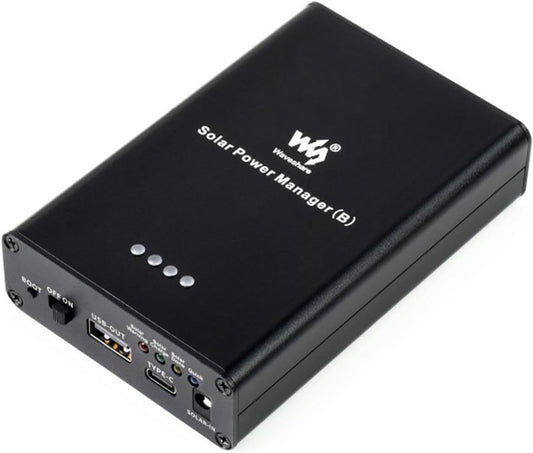 TUOPUONE Solar Power Manager (B) Supports 6V-24V Solar Panels Embedded 10000mAh Li-Po Battery Multi Protection Circuits