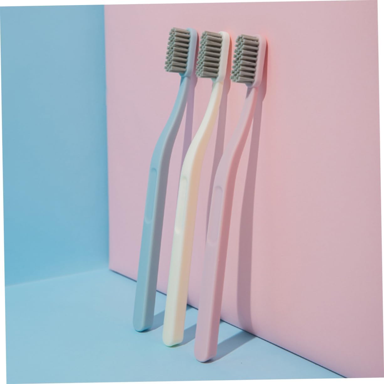 minkissy Pack Nylon Toothbrushes Hard Hair Adult Brush Set for Bathroom Oral Care
