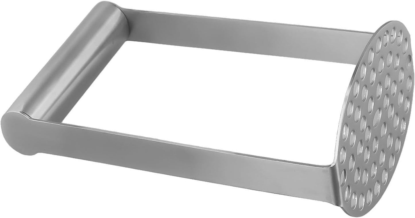 Schiacciapatate liscio in acciaio inox, schiacciapatate, utensile da cucina, facile da pulire, manico morbido antiscivolo, utensili da cucina, gadget da cucina