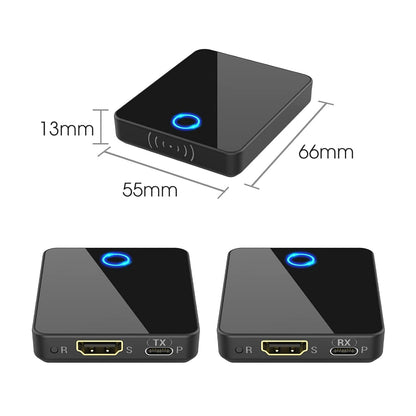 Wireless HDMI Transmitter and Receiver,Binken Wireless HDMI Extender Support 1080P@60 Hz, Support 2.4/5GHz for Streaming Video Audio from Laptop, PC, Camera,STB to HDTV Projector Model 810