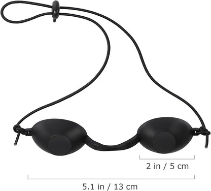SUPVOX 4pcs IPL Goggles Safety Beauty UV LED Eye Protection Glasses Soft (Black)