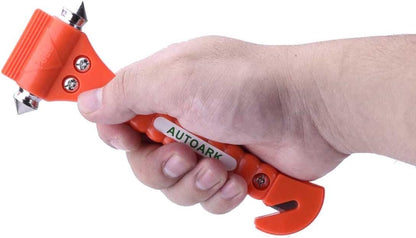 Autoark Car Safety Antiskid Hammer Seatbelt Cutter Emergency Class - Window Punch Breaker Auto Rescue Disaster Escape Life-Saving Hammer Tool,2 Pack,AZ-012