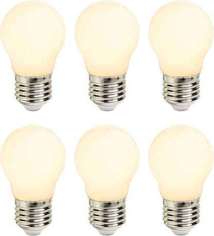 Nordlux Smart G45 Mini Globe Frosted LED Light Bulb, Dimmable, E27, 4.7W, 560 Lumens, Tuneable White 2200K-6500K, Alexa and Google - 6 Pack