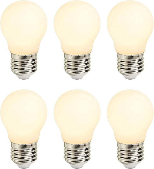 Nordlux Smart G45 Mini Globe Frosted LED Light Bulb, Dimmable, E27, 4.7W, 560 Lumens, Tuneable White 2200K-6500K, Alexa and Google - 6 Pack