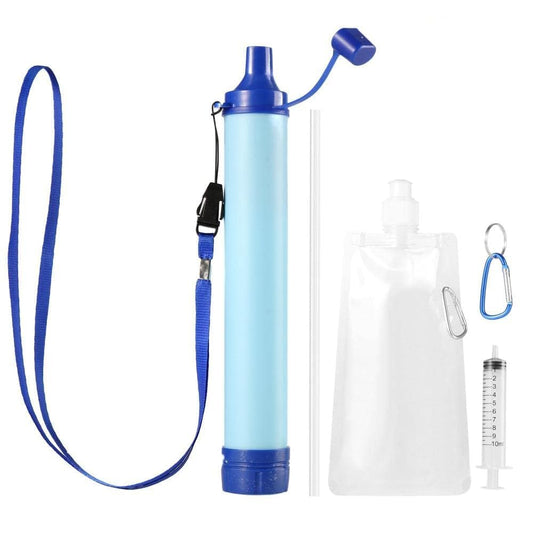 Personal Outdoor Water Filter Straw Outdoor Portable Filtration Emergency Survival Gear Water Solutions Tactical Gear for Hiking Camping Accessories Travel Hunting Fishing Outing Backpacking