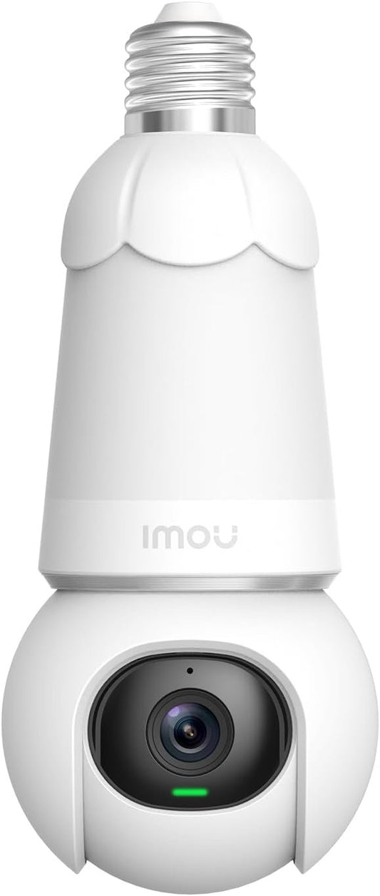 Imou 2K Light Bulb Security Camera Outdoor Wireless with AI Human/Vehicle Detection, 360Â° CCTV Home WiFi IP Indoor Camera, Color Night Vision, Siren, Auto Tracking,2-Way Audio,Works with Alexa,E26/E27