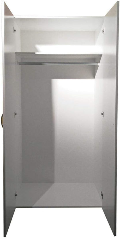 AVANTI TRENDSTORE - Balu 2.3 and 4 Hinged Door Wardrobe, Available in 2 Different Colours and 3 Different Widths (White, 2 Doors)