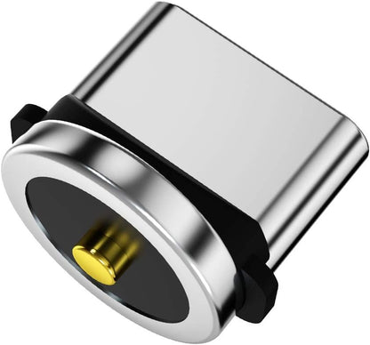 Ankndo Magnetic Connector Tip Heads [5-Pack] USB C Adapter 360 Rotating Strong Phone Cable Adapter for Type C Device