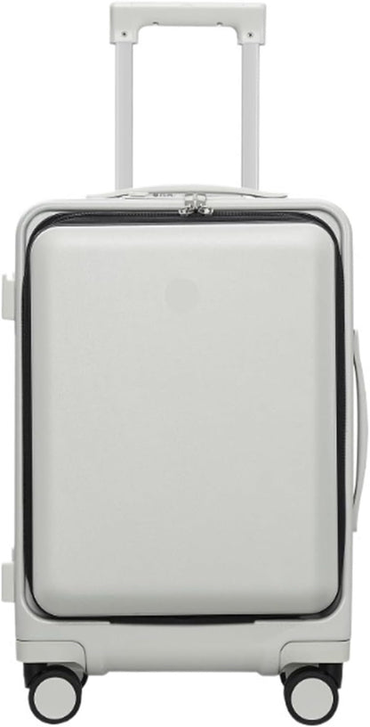 Suitcase Suitcases with Universal Wheel Security Luggage USB Interface Lightweight TSA Code Lock Carry-on Suitcase (Color : A, Size : 24in)
