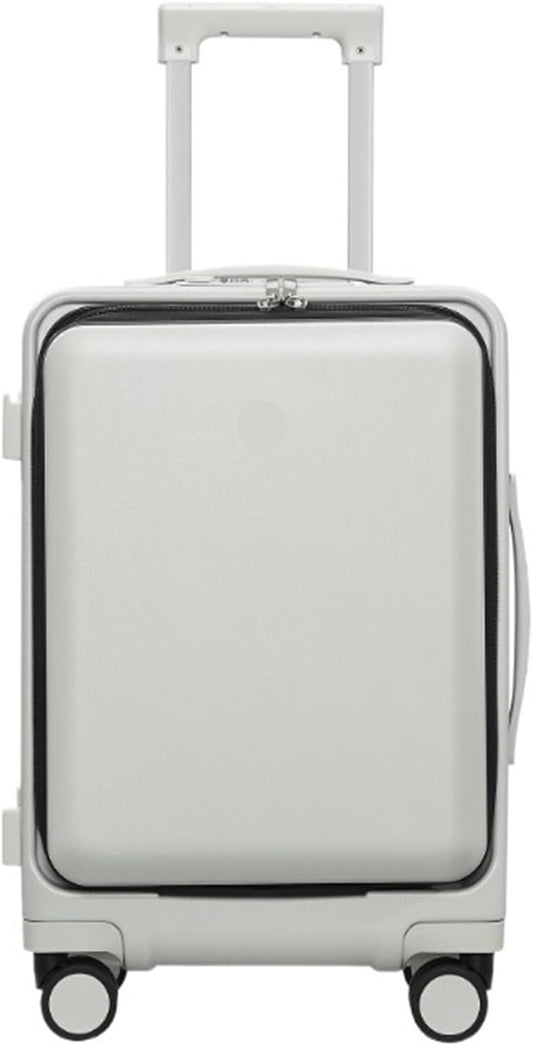 Suitcase Suitcases with Universal Wheel Security Luggage USB Interface Lightweight TSA Code Lock Carry-on Suitcase (Color : A, Size : 24in)