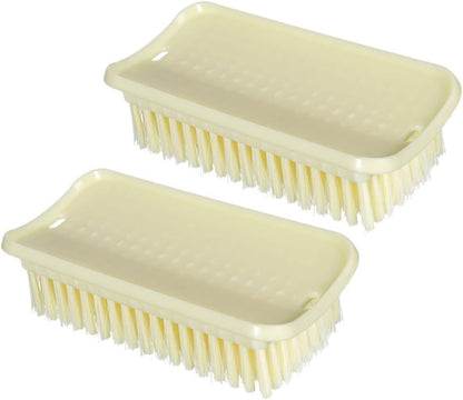 GLEAVI Home Cleaning Essential 2-Piece Soft Bristle Brush Set for Shoes Laundry and More and Easy to Use