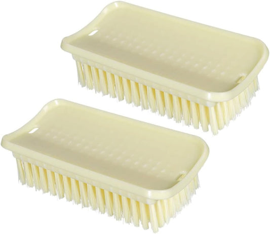 GLEAVI Home Cleaning Essential 2-Piece Soft Bristle Brush Set for Shoes Laundry and More and Easy to Use