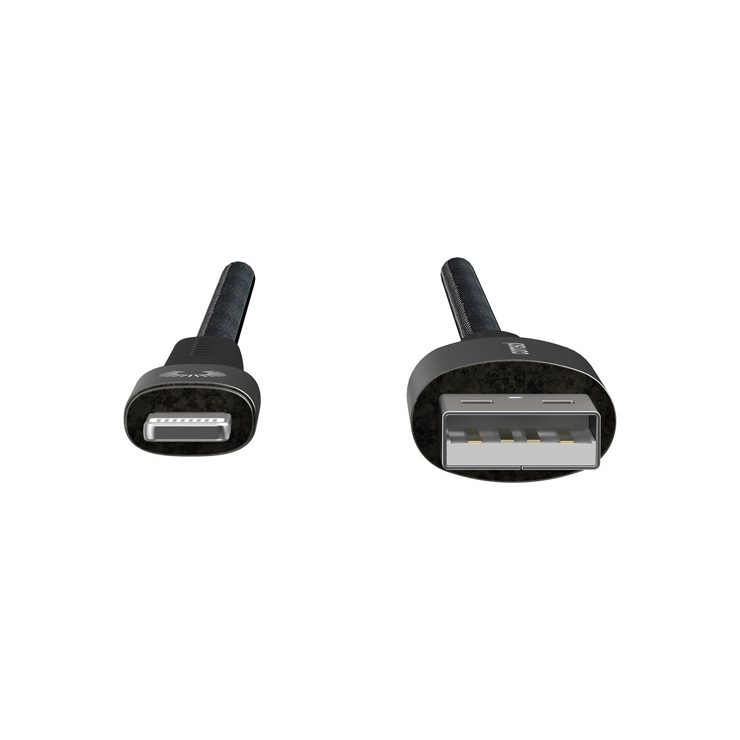 Comsol Rugged USB-A to Lightning Cable 1.2m Black [MFi Certified] Compatible with iPhone 14/13/12/11/X/8/7/ 6/5 iPad Pro/iPad/iPad Air