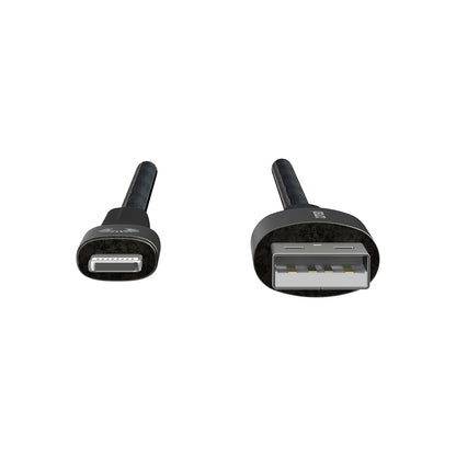 Comsol Rugged USB-A to Lightning Cable 1.2m Black [MFi Certified] Compatible with iPhone 14/13/12/11/X/8/7/ 6/5 iPad Pro/iPad/iPad Air