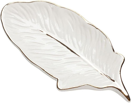 DEARMAMY Storage Tray of 1 Piece Ceramic Case Beautiful Desktop Decor
