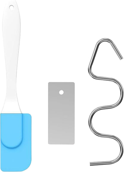 Teksome Mescolatore per burro di noci, strumenti per mescolare marmellate in acciaio inox, utensile da forno antiruggine con spatola, gadget da cucina per impasto, yogurt, salse e altro ancora