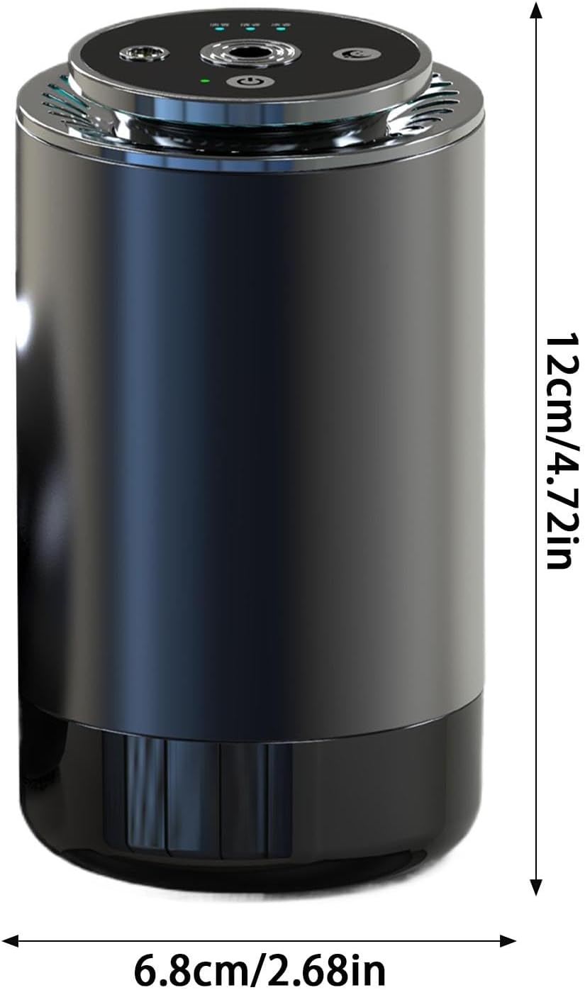 Air Diffuser, Air Freshener, Smart Control Adjustable Intensity Long-Lasting Fragrance Fresh Scent Battery Powered Compact Size, Odor Eliminator for Car, 2.67x4.72inches