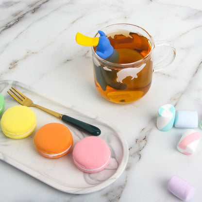 Silicone Tea Infuser Set for Loose Tea, Tomorotec Cute Animal Tea Strainer Duckbill (3 Pack)