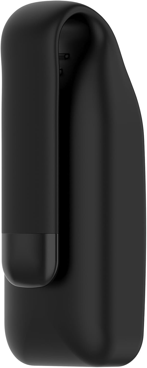 Disscool Universal Clip Buckle Compatible with Huawei Band 10/9/8 Secure Anti-Slip Replacement Wristband Sport Strap, Soft Durable Silicone Material Clip for Swimming Running(Black)