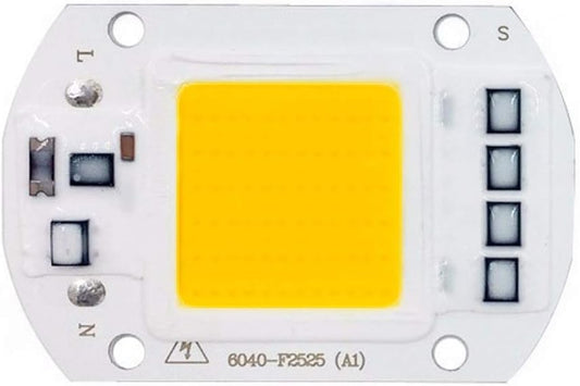 50W Rectangle LED COB Chips AC Input 220V Built-in Smart Driver IC Driver for DIY Spotlight Projector, Warm White