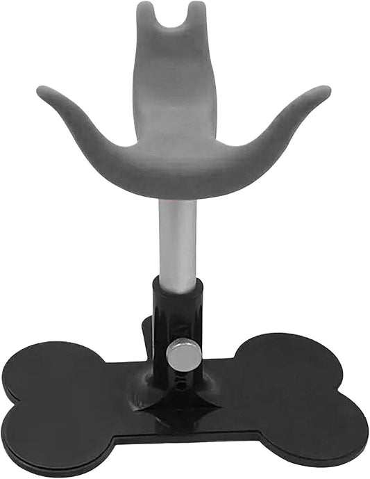 Qzdtue Pet Grooming Chair, Puppy Showering Bench, Height Adjustable Assistive Ladder Stand, 5.7-7.28in, Ideal for Bathing, Showering, Trimming Dogs and Pets, Comfortable Support