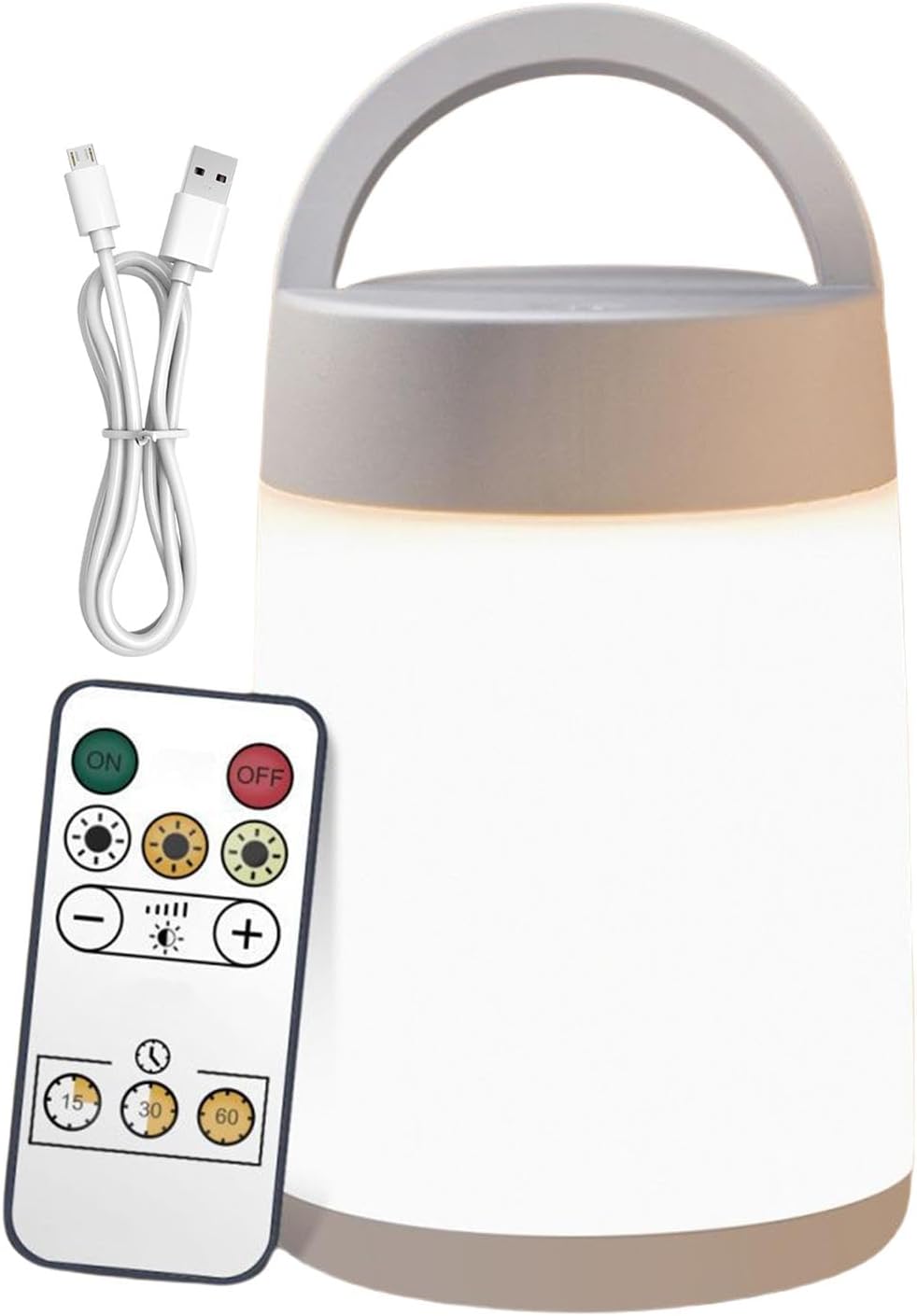 Generico Kids Night Lamp, Remote Touch 10 Colors Baby Night Light With Timer, Smart Portable Bedside Lantern, Kids Desk Lighting For Living Room, Bedroom, 14.5x8.3cm/5.71x3.27 Inches