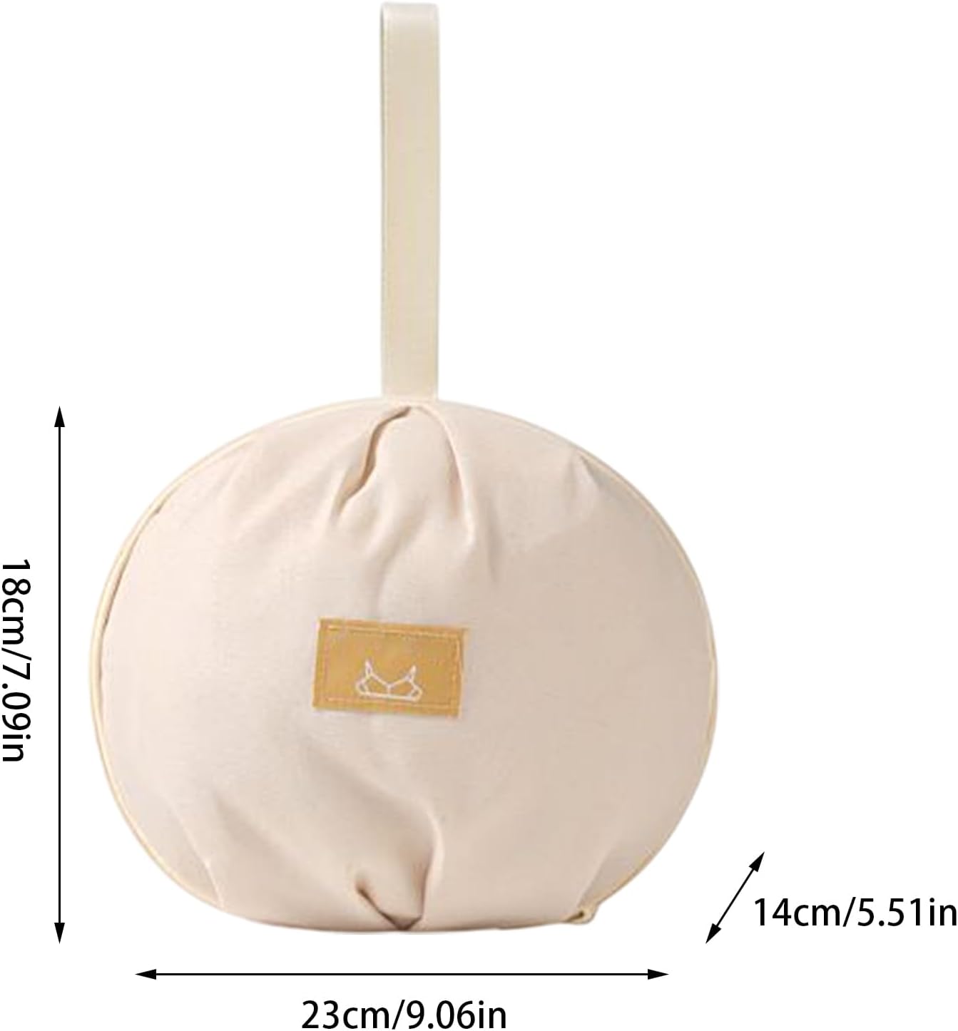 Travel Bra Underwear Organizer, Portable Lingerie Storage Bag, 9.06x5.51x7.09inches, Multifunctional Packing Cube for Business Trip, Socks, Panties, Home Closet Organization