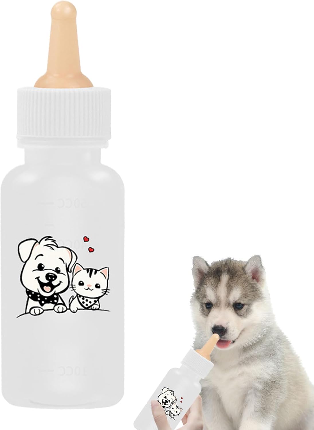 Kitten Feeding Bottle - Cat Bottles for Kittens,Puppy Milk Feeder, Feeding and Watering Supplies, Portable for Indoor Outdoor Small Animals
