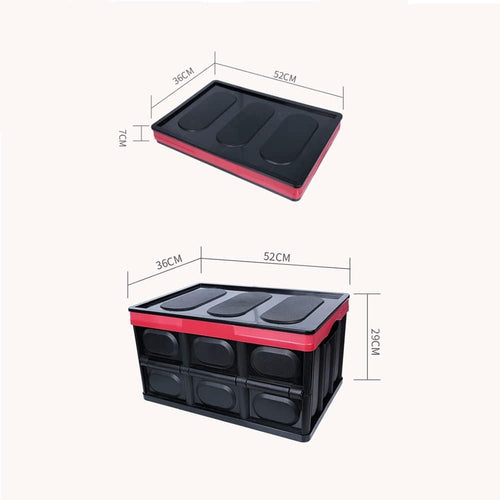 Foldable Trunk Organiser, Portable Car Boot Organizer, Suitable for SUV Car Truck Wardrobe, Multipurpose Collapsible Durable Cargo Storage, Large