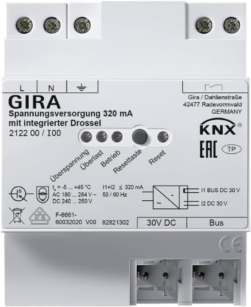 KNX Power supply for home automation 320mA 212200