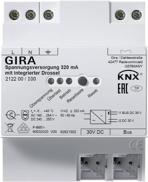 KNX Power supply for home automation 320mA 212200