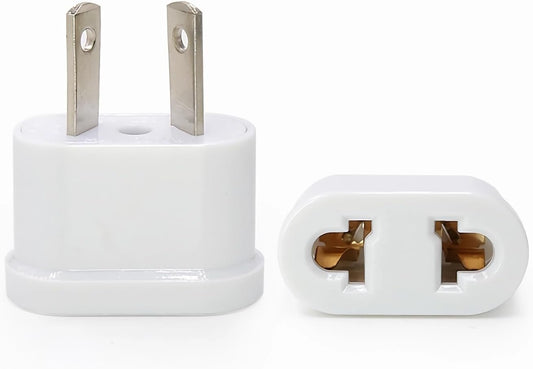 LZLRUN 2Pcs Universal Power Adapter Travel Adaptor 2 pin AU Converter US/UK/EU to AU Plug Charger for Australia New Zealand