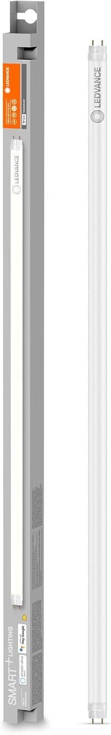 LEDVANCE Smart LED Tube with WiFi Technology for G13 Socket, Matte Look, Daylight White (6500K), 1100 Lumens, Replacement for Conventional 18W Bulbs, Smart Dimmable, Pack of 1