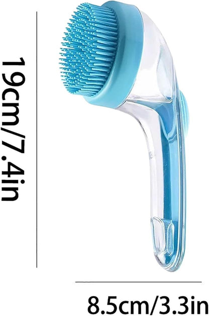 Spazzola Da Bagno Per Cani - Spazzola Massaggiante Per Animali Domestici | Setole In Silicone Massaggianti, Impugnatura Ergonomica Interni Ed Esterni, Doccia, Spa, Gatti, Gattini, Cavallii