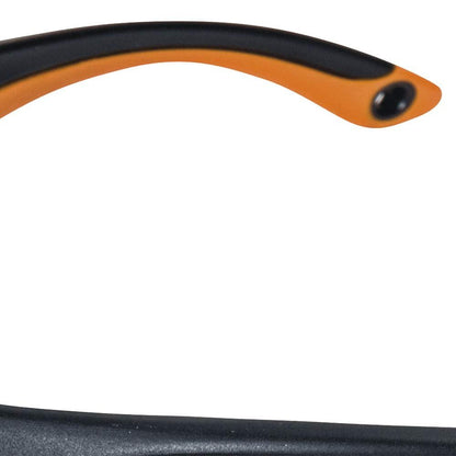 Sellstrom S71402 XM320 Safety Glasses - Indoor/Outdoor, Hard Coat, Black/Orange