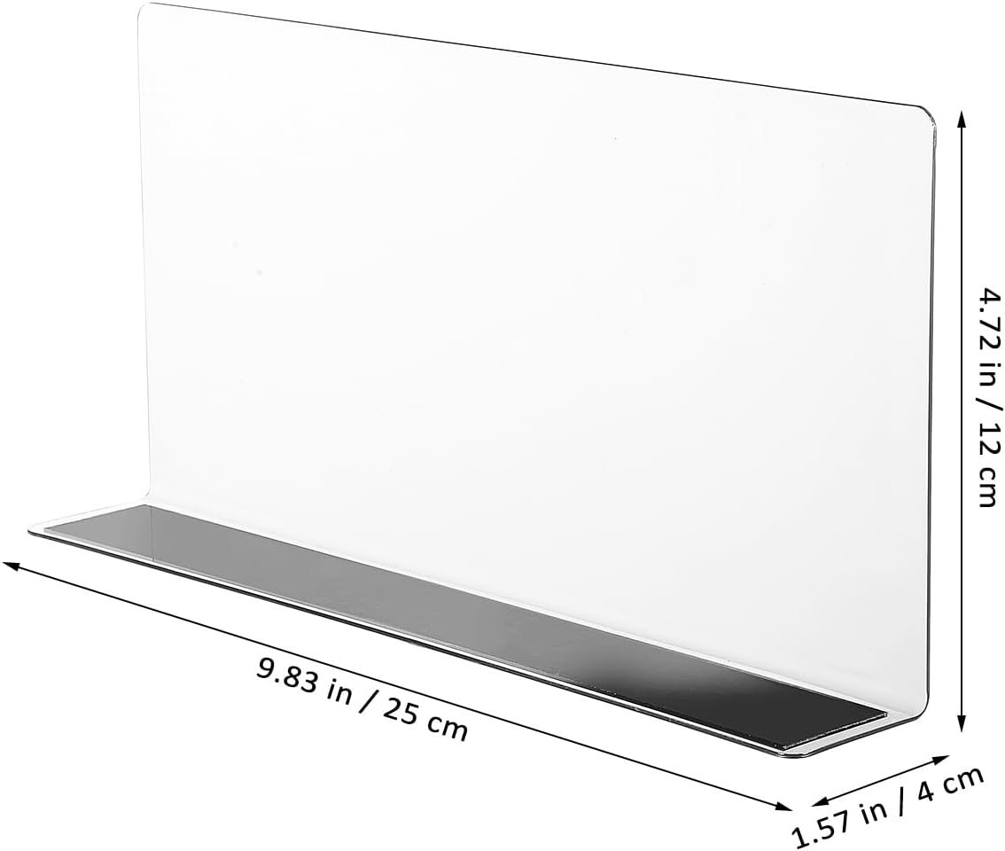 TOVINANNA Acrylic Shelf Dividers for Closet Organization: 6 Pack Tall Clear Shelves Separators for Clothing Adjustable Multi-function Divider