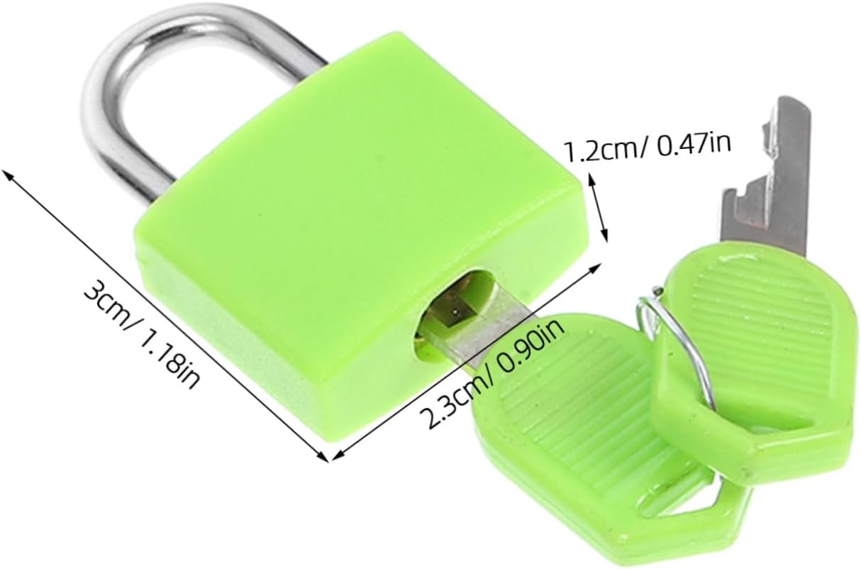 CIYODO 4pcs Keyed Padlocks with Keys Small Luggage Locks for Suitcases Backpacks Lockers Versatile and Security for Travel Daily Use