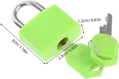 CIYODO 4pcs Keyed Padlocks with Keys Small Luggage Locks for Suitcases Backpacks Lockers Versatile and Security for Travel Daily Use
