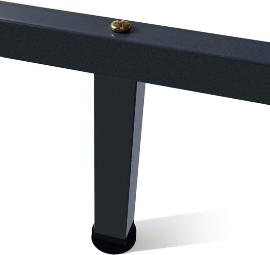 KUSRUP Metal Adjustable Height Bed Furniture Foot Legs Heavy Duty Bed Center Frame Slat Support Leg for Bed Frame Replacement Parts Heavy Duty Easy Install 2PS (7.8" to 10.6")
