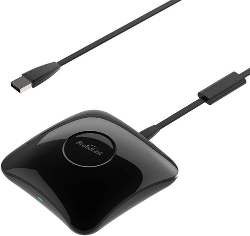 BroadLink RM4 pro IR RF Remote Control Hub with Sensor Cable - WiFi Smart Controller for Home Automation, TV, Ceiling Fan, Curtain Remote, Works with Alexa, Google Assistant, IFTTT, Siri