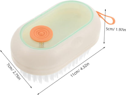 DECORNIJIA Multifunctional Shoe Cleaning Brush with Liquid Dispenser Ergonomic Design for Shoes and Clothes Soft Bristles for Gentle Cleaning Essential Home Maintenance Tool