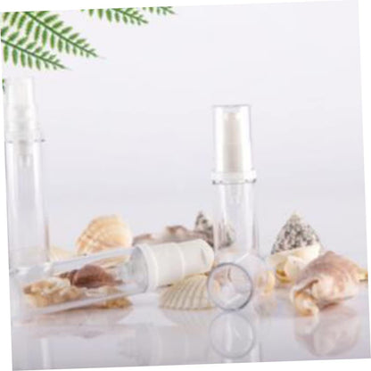 Healeved 12Pcs Refillable Empty Spray Bottle Fine Pump Bottles for Sunscreen Essential Oils and Cleaning Products Travel Friendly White Design