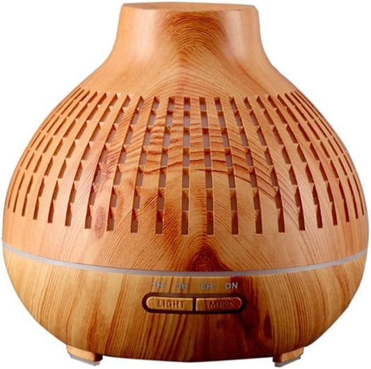 Aroma Diffuser Electric Humidifier Air Humidifier Remote Control Cool Mist Maker Fogger Essential Oil Diffuser LED Lamp(white-Patch five-pointed star4)
