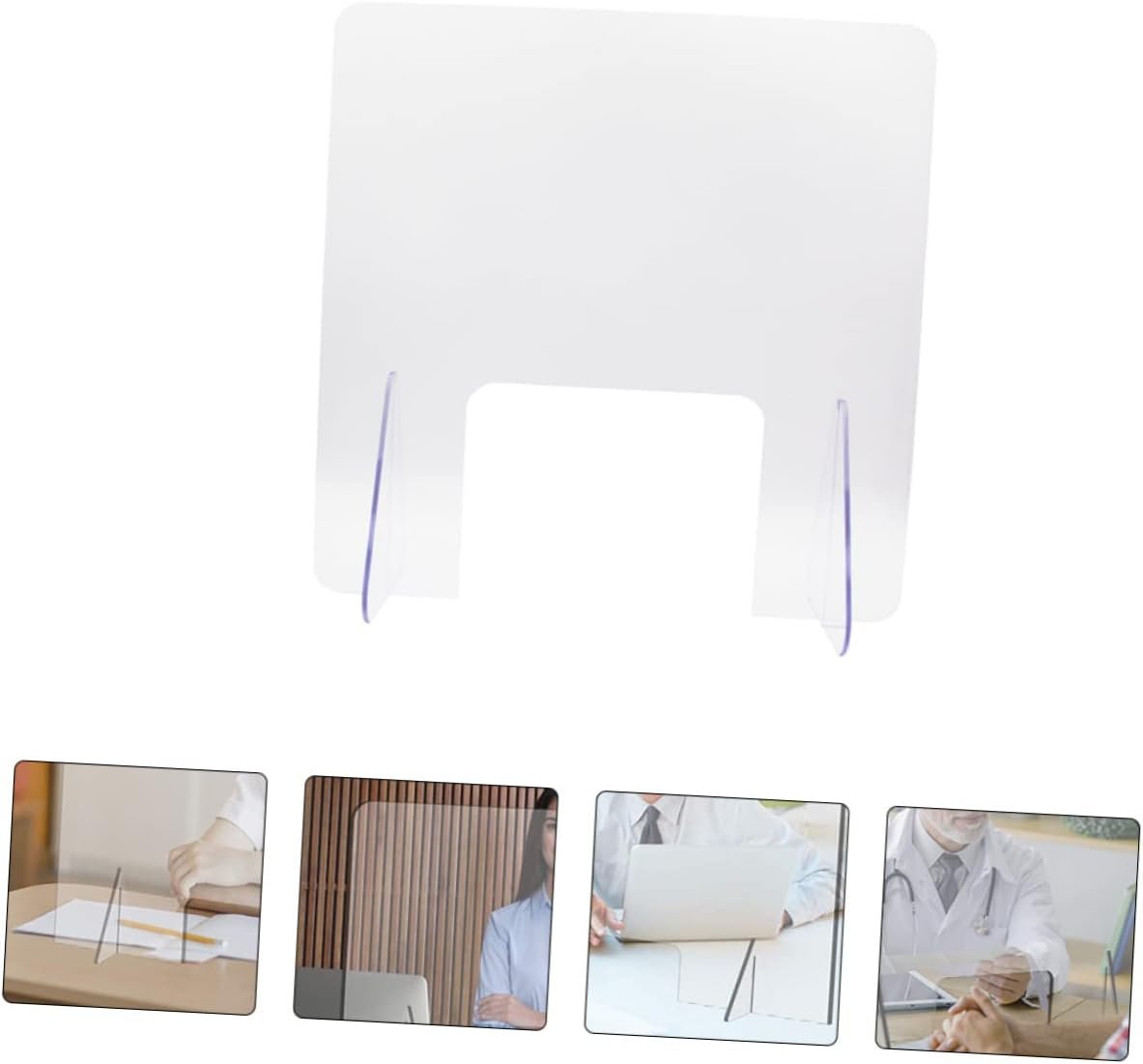 MAGICLULU Sneeze Guard for Desk Office Desk Screen Sneeze Guard Shield Easy Install Clean