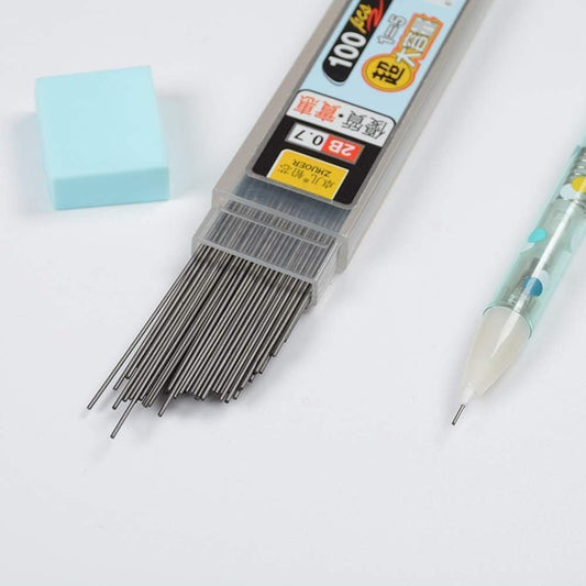 100Pcs/ Box 0. 7mm Graphite Lead 2B Mechanical Pencil Replace Lead Pencil,Refill Erasable Smooth Writing Drawing Stationery for Teachers School Office Art Project,Writing and Correction Supplies