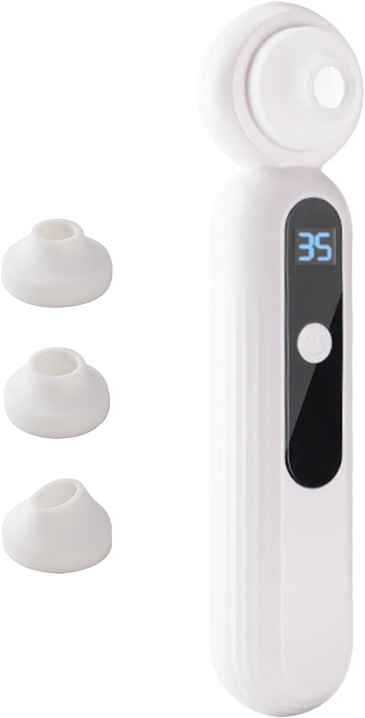 Face Pore Cleaner, Pore Vacuum, Deep Cleansing Tool, Adjustable Suction Levels, Whitehead Extractor Tool With 3 Suction Heads, Skin Care Tools For Face Deep Cleansing