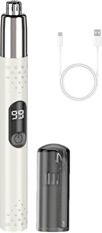 Ungtyb Nose Hair Trimmers, Rechargeable Electric Nasal Cutter, Professional Facial Hair Clipper, Precision Grooming Tool for Men & Women, Abs, PP Material, 6.06x6.69in